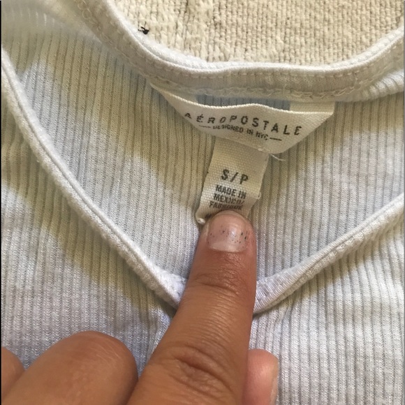 White Aero Ribbed Tank - Picture 3 of 3